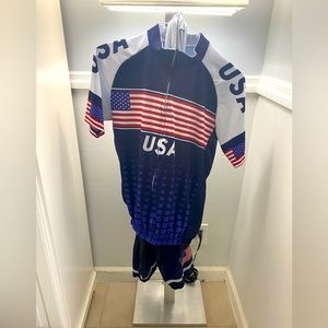 USA Cycling bib and jacket